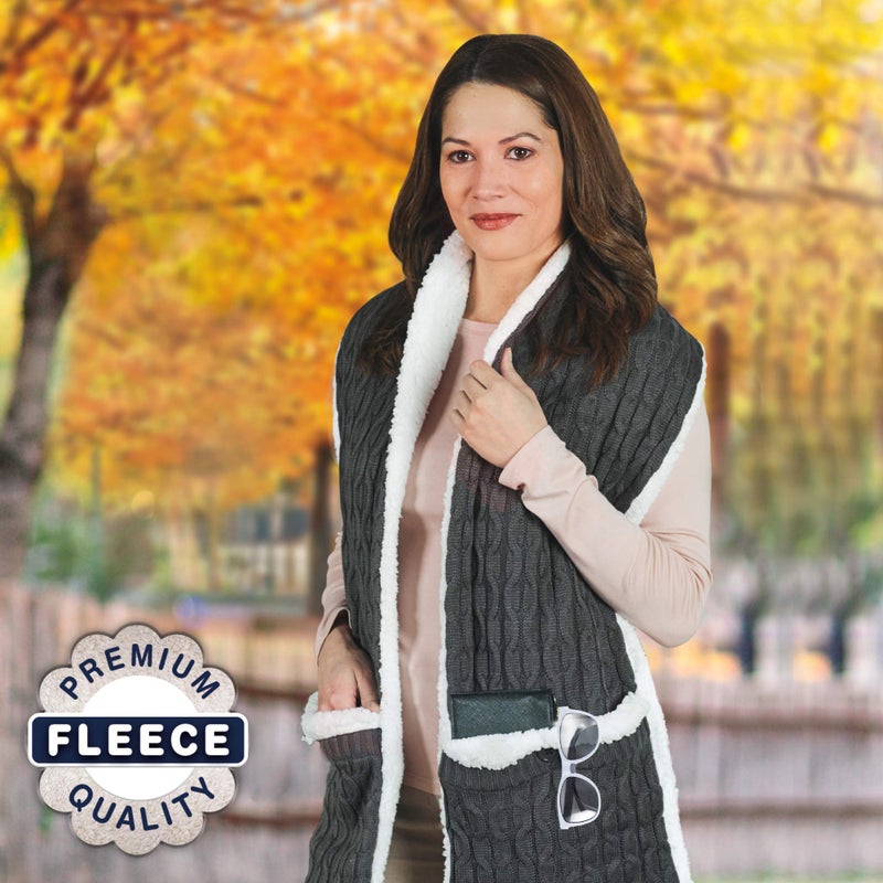 Ontel Huggle Scarf, Grey, One Size - Image 3